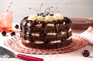 Cherries Jubilee Cake