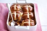 Hot Cross Bun and BUTTER Pudding