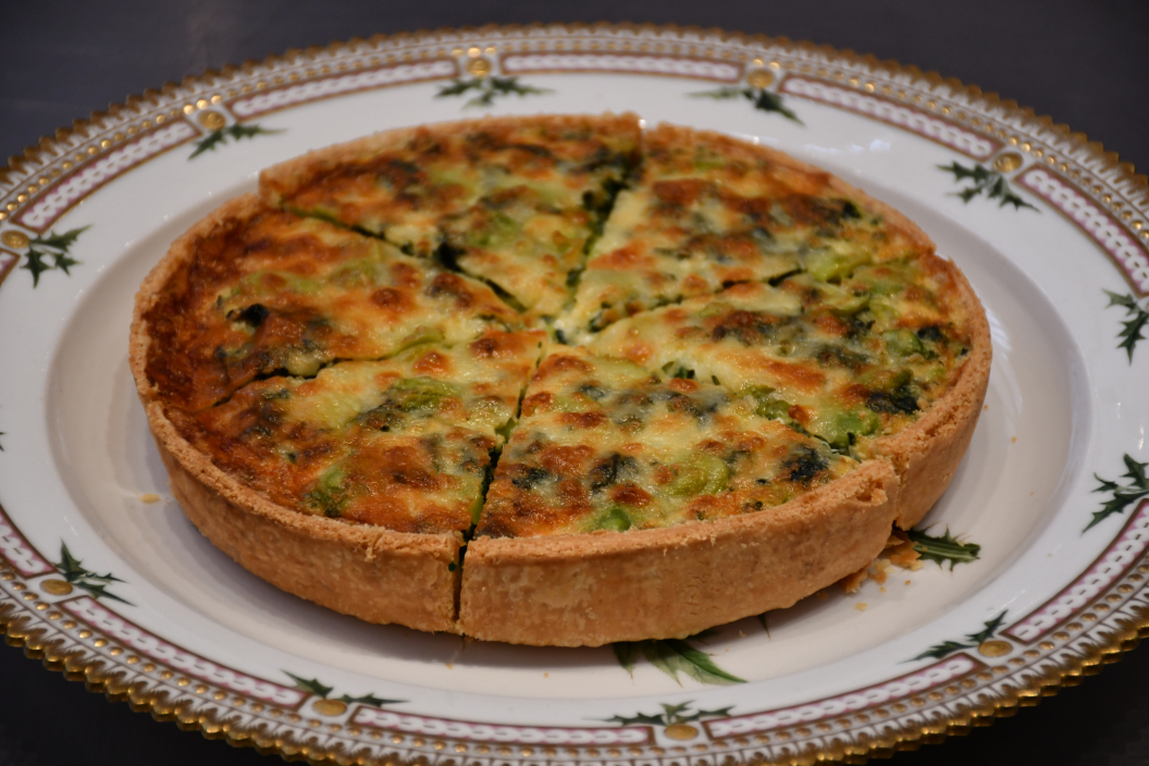 Coronation Quiche with Grated Mature Cheddar
